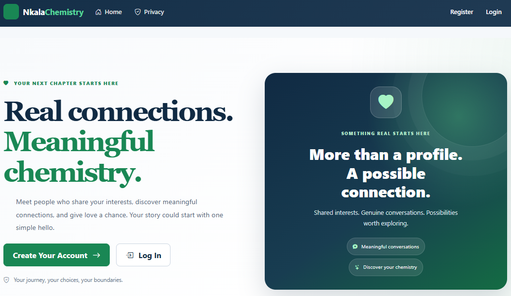 Nkala Chemistry Dating Site